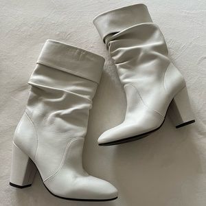 Chie Mihara Ivory Slouch Boots